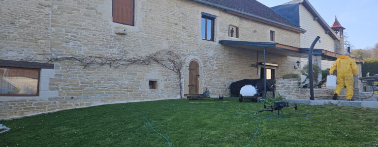 NETTOYAGE FACADES ET TOITURES DRONE
